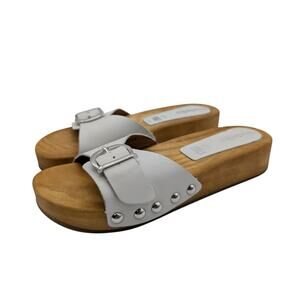 Seychelles Sorbet Slide Sandals Open Toe Women's White Size US7 EU37.5